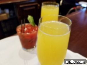 Maggiano's Brunch: Transforming Life's Lemons into Lemon Ricotta Pancake Perfection 3 A refreshing Mimosa cocktail at Maggiano's brunch event
