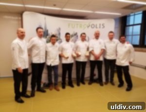 The Future of Chocolate Forged at US Masters 3 US World Chocolate Masters finalists and judges posing for a photo