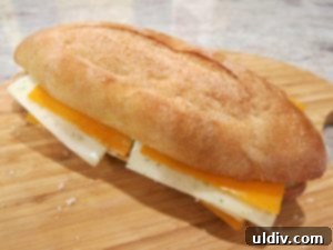 Easy Breezy Cheesy Veggie Sandwich With a Goat Cheese Zing 12 Two halves of the sandwich carefully brought together and pressed