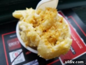 Mac & Cheese Smackdown: Decoding Deliciousness 5 A serving of R Public House's 'Uncle Freddy's Revenge' mac and cheese, featuring a unique blend of flavors.
