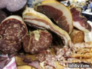 2017 National Restaurant Association Show: Culinary Kaleidoscope 2 A vibrant display of artisanal salami, highlighting the house-made charcuterie trend
