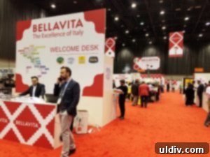 2017 National Restaurant Association Show: Culinary Kaleidoscope 11 A vibrant display of various Italian gourmet products at the Bellavita Pavilion