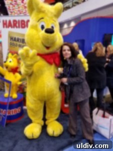 Sweets & Snacks Expo 2017: National Candy Month's Grand Opening 11 Mr. Haribo mascot at the Haribo booth, spreading joy and charm