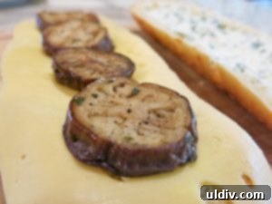 When life gives you eggplants, elevate them into an irresistible sweet pepper panino. 13 Layering grilled eggplant on Emmental cheese