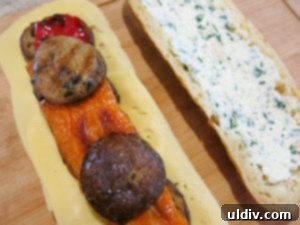 When life gives you eggplants, elevate them into an irresistible sweet pepper panino. 15 Placing grilled mushroom caps
