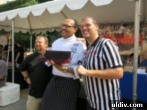My Culinary Fight Fest An Epic Journey 15 Chef Gary Davis receiving his second-place award at Culinary Fight Fest Chicago.