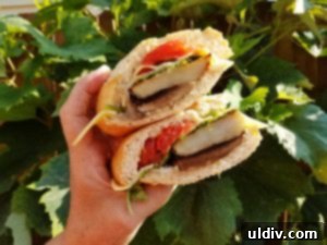 Summer's Secret Goodbye: The Ultimate Grilled Veggie Sandwich 20 Grilled vegetable sandwich presented on a plate, ready to enjoy