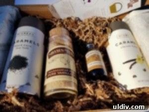 Nielsen-Massey & McCrea's Holiday Foodie Gifts: The Ultimate Review & Giveaway 4 An open gift box displaying the thoughtful arrangement of gourmet products inside.