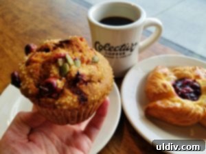 Colectivo Coffee Logan Square Brewing Stories One Sip at a Time 12 Delicious cherry Danish and pumpkin cranberry muffin
