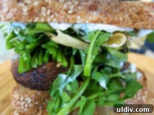 Power Up Your Winter with a Vegetarian Mushroom Watercress Sandwich 11 Completed Mushroom and Watercress Sandwich