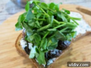 Power Up Your Winter with a Vegetarian Mushroom Watercress Sandwich 10 Adding Fresh Watercress and Chips