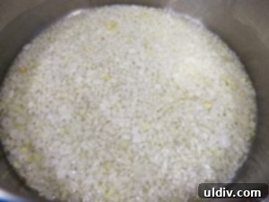 Delicious by Any Other Name 9 Diced onions sautéing in a large pot until soft and translucent, preparing the aromatic base for Zacusca.