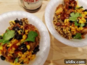 Square Roots Kitchen Redefining Fast Casual for Food Geeks 5 Comfort Food Bowl with pulled pork, corn, black beans, cheddar, and quinoa.