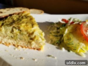 St. Patrick's Day tart served with salad
