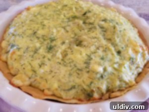 Sliced vegetarian St. Patrick's Day tart