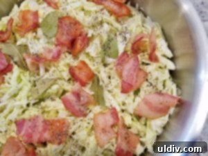 Easter's Heartwarming Cabbage Rolls A Tale of Tradition 12 A small lid placed over the uncooked cabbage rolls in the pot to retain moisture