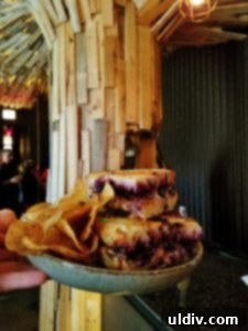 Fort Willow: A Culinary Journey of Boldness and Unforgettable Moments 8 Close-up of the delicious house-made sour cream and onion chips served with the Big Bite sandwich at Fort Willow