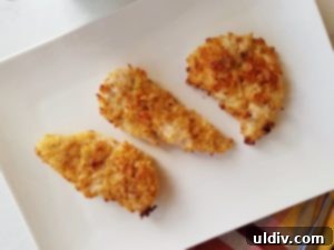 Second Helping of Spring Healthy Eating Book Reviews All Day Long 6 Crispy Potato Chip Crusted Chicken served alongside a fresh green garnish