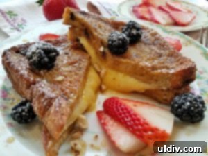 Michelle and Nellie's Heartwarming Pre-Mother's Day Cook-Along 19 Gourmet Lemon Pastry Cream French Toast with berries and syrup