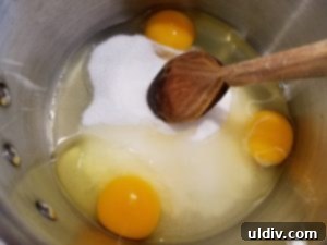 Michelle and Nellie's Heartwarming Pre-Mother's Day Cook-Along 5 Adding flour to egg and sugar mixture