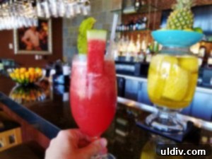 Beyond the Flame: A Vegetarian Spring Sojourn at Fogo de Chão, Savoring Watermelon Fresca 3 A refreshing Watermelon Fresca mocktail at FFogo de Chão, a perfect summer drink.