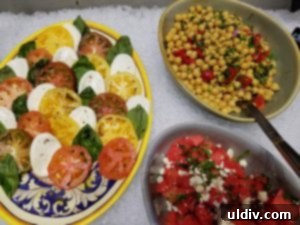 Beyond the Flame: A Vegetarian Spring Sojourn at Fogo de Chão, Savoring Watermelon Fresca 5 A close-up of Fogo de Chão's fresh and colorful Heirloom Tomato & Mozzarella salad.