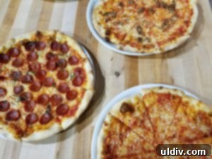 A selection of exquisitely prepared pizzas by Chef Leo Spizzirri's team