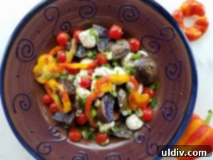 Aloha Purple Potato Pepper Burst 11 Aloha Pepper and Purple Potato Salad Overhead View