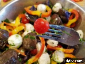 Aloha Purple Potato Pepper Burst 9 Tossing the Salad Ingredients
