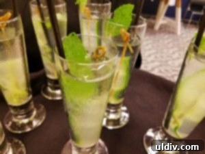 My Delicious Day: Cooking and Lunch with Food Network Star Chef O'Keeffe 3 Refreshing cucumber mint limeade served at the Macy's cooking event