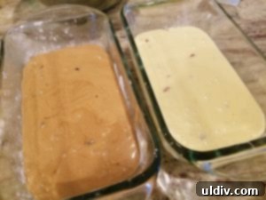 Nielsen Massey Summer Finale Review and Giveaway The Scent of Vanilla 5 Cocoa pound cake batter in a baking pan, ready for the oven.