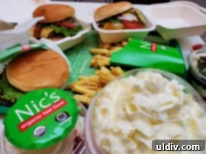 Nic's Organic Fast Food: Honest Flavors, Beyond Burgers and Fries 5 A delicious BigNic bacon double cheeseburger from Nic's Organic Fast Food