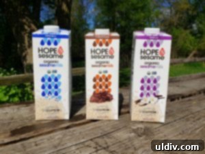 Hope & Sesame Waffle Recipe, Review, and Mother's Day Giveaway 3 Three cartons of Hope & Sesame sesamemilk in original, vanilla, and chocolate flavors