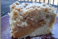 Delectable Caramel Apple Crumble Cake
