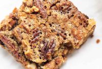Chewy Pecan Pie Bars with Buttery Shortbread Crust
