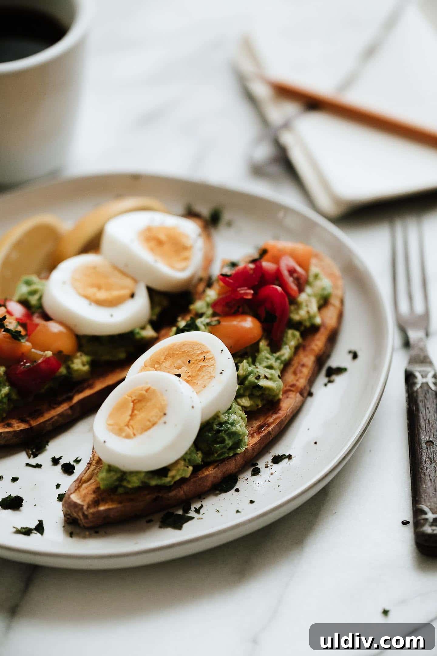 Sweet Potato Toast Ideas: Toppings and Recipes for Every Meal 3 Sweet Potato Toast is a healthy, gluten-free breakfast that's simple and easy! Learn how to make in the toaster, air fryer or oven!