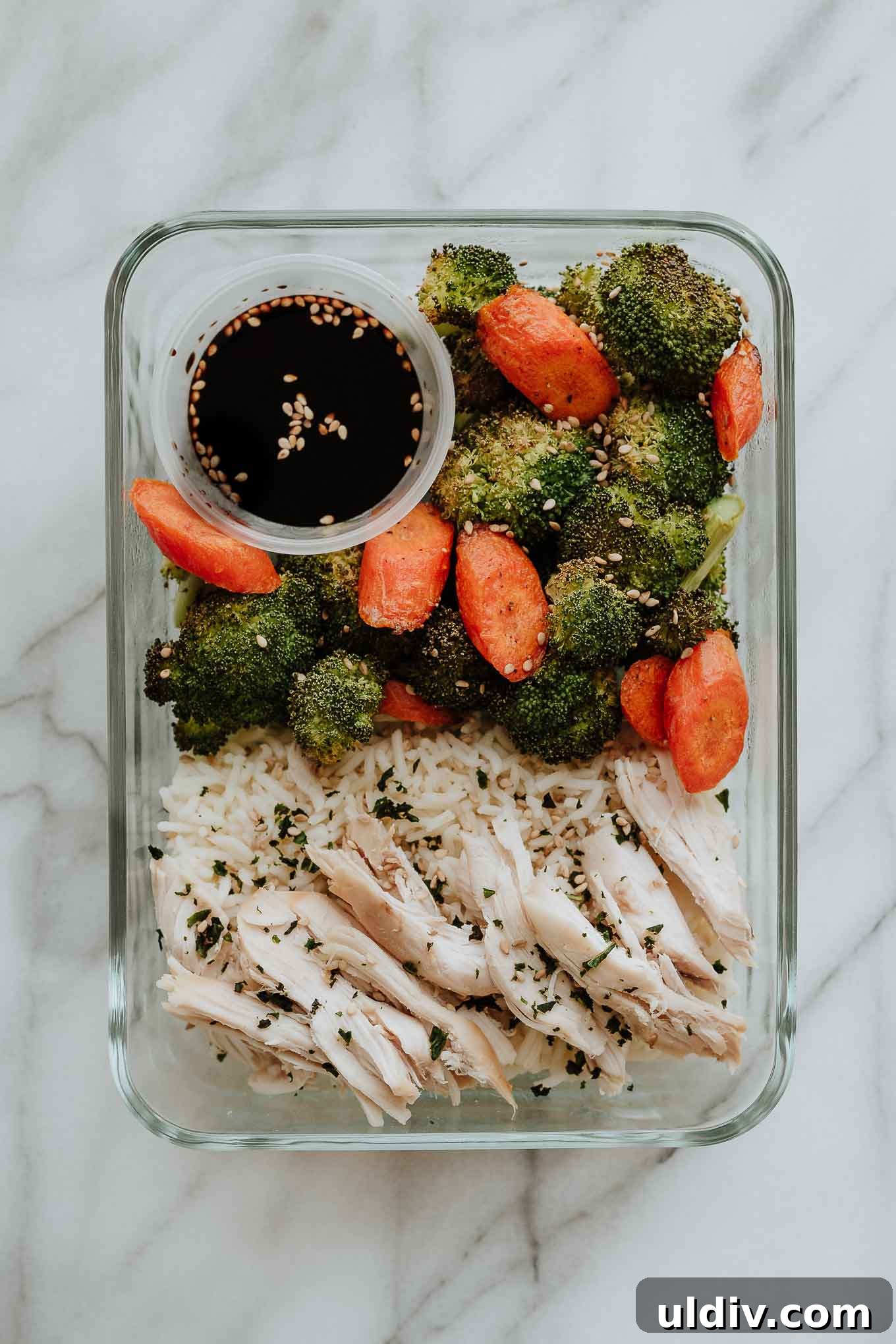 5 Rotisserie Chicken Meal Prep Ideas for Weekday Lunches 7 Rotisserie Chicken with rice and veggies