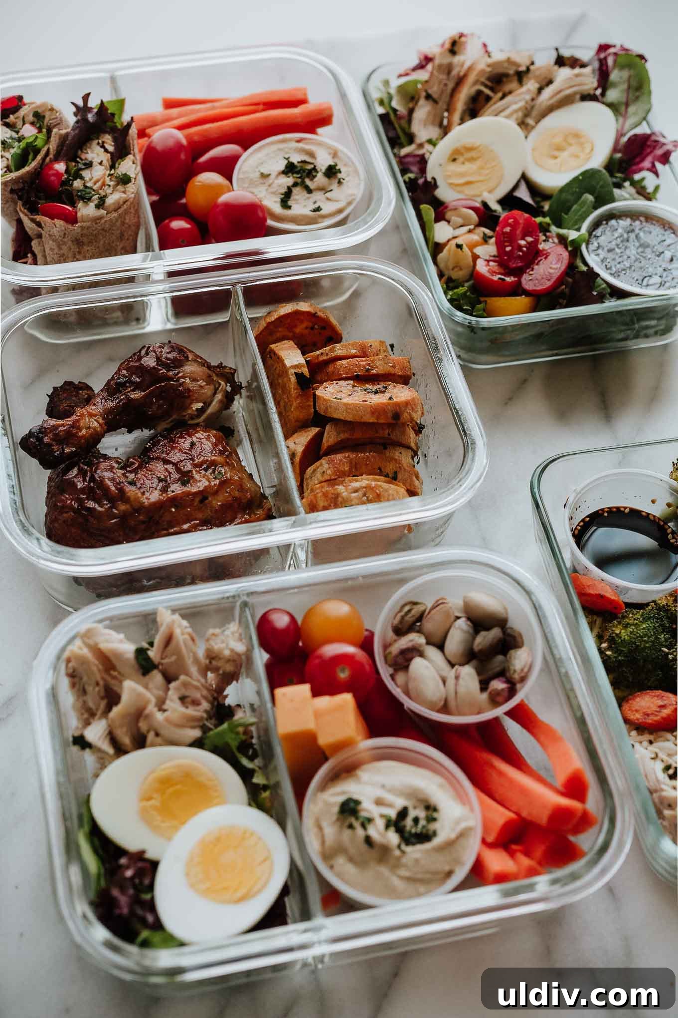 5 Rotisserie Chicken Meal Prep Ideas for Weekday Lunches 8 Meal prep containers and prepared meals