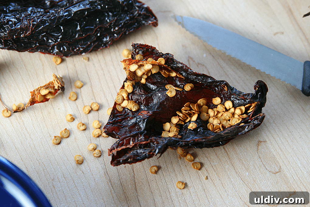 Smoky Ancho Chile Sauce Recipe for Tacos, Marinades & Dips 3 how to rehydrate dried peppers