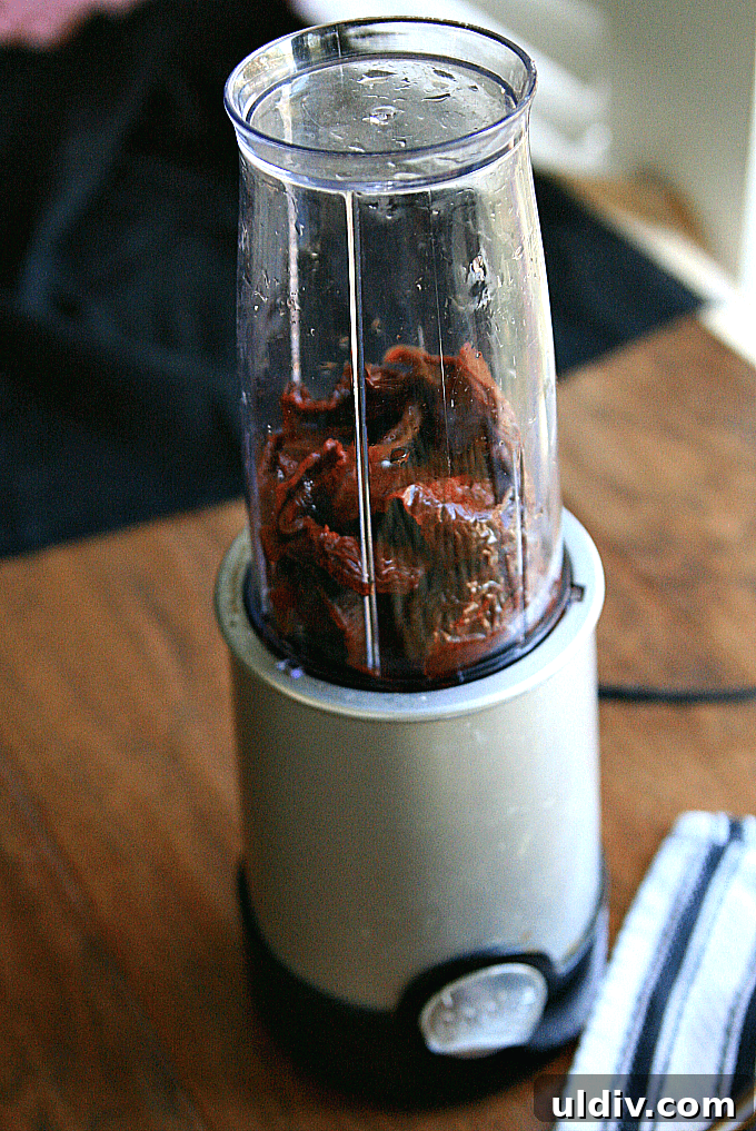 Smoky Ancho Chile Sauce Recipe for Tacos, Marinades & Dips 5 chilis in blender