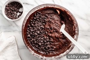 Brownie ingredients in a bowl.