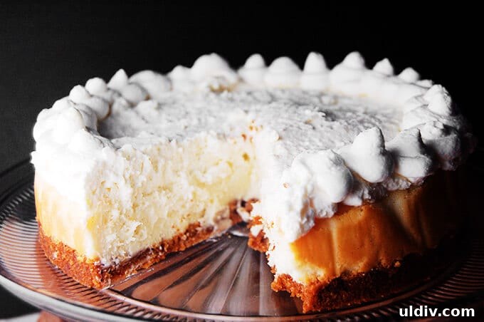 How to Build a Leakproof Water Bath for Laboratory Use 2 A creamy cheesecake baked in a water bath.